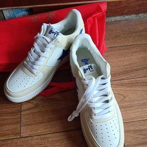 BAPE STAxMarvel Collection Cream Flats